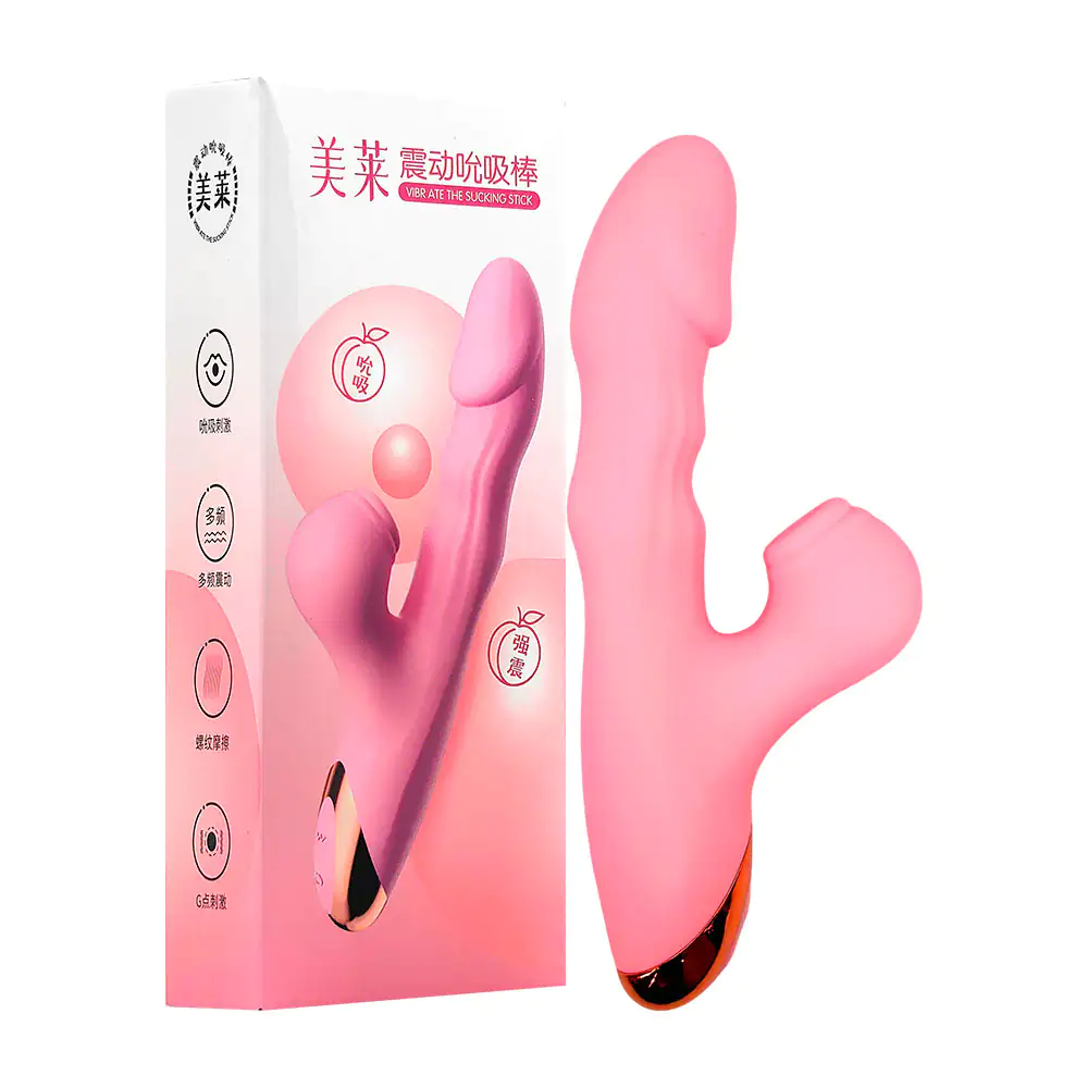Dildo succionador 2en1 con estimulante femenino 10 velocidades altern…