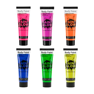 1pza Pintura corporal paint glow color neón 14.2ml, variedad de color…