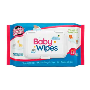 Paquete con 100 toallitas húmedas konning para bebe con vitamina e y …