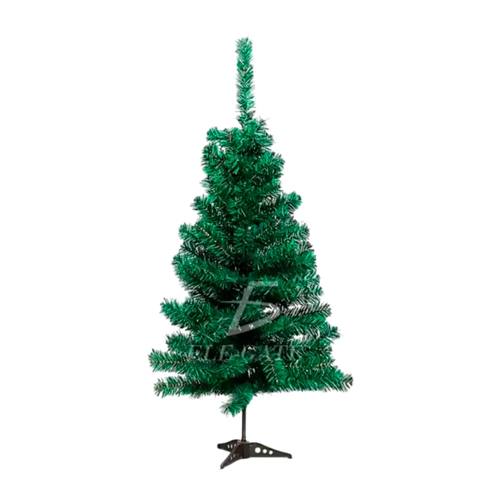 Árbol navideño decorativo artificial color verde, 150cm con base metá…