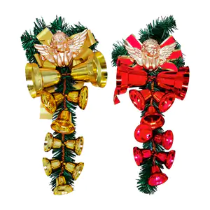 1pza decoración navideña con ángel y campanas de varios tamaños, vari…