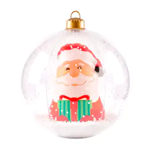 1pza esfera navideña, decorativa de santa claus, diseño inflable 60cm…