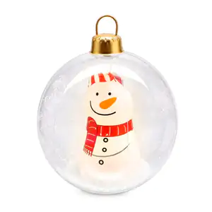 1pza esfera navideña, decorativa de muñeco de nieve, diseño inflable …