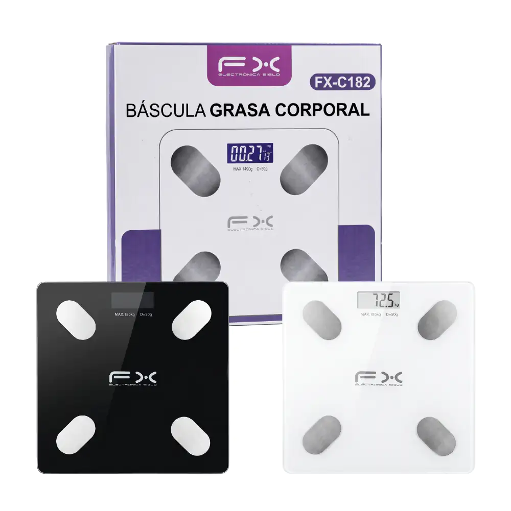 Báscula fx para uso personal electrónica con conexión bluetooth + apl…