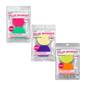 Juego de 2 esponjas circulares para maquillaje variedad de colores, p…