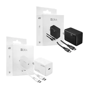 Combo cargador 1hora para carga rápida de 45w, entrada usb-c y cable …