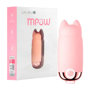 Mini dildo consolador femenino con forma de gatito con app multiveloc…