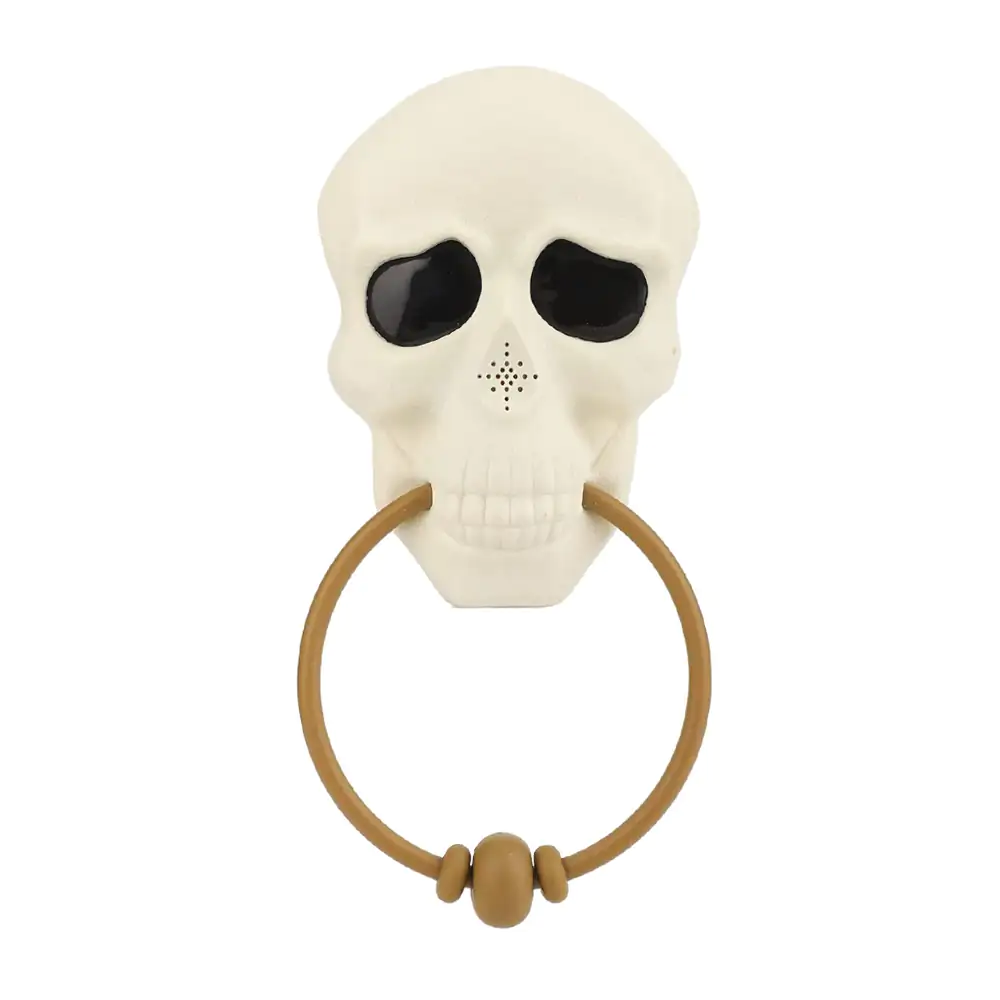 Decoración para puerta en forma de calavera, incluye luces y sonido, variedad de colores / gui-2439