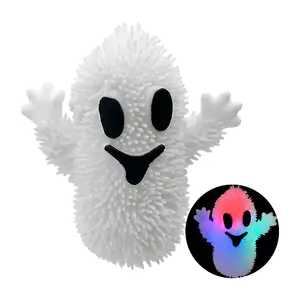Mini juguete antiestrés con diseño de fantasma, textura y luz rgb