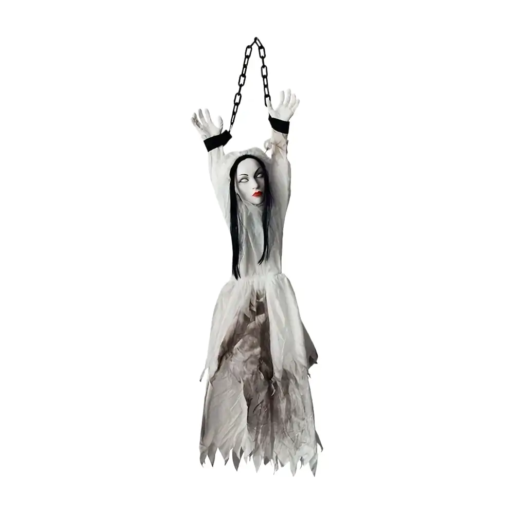 Figura decorativa con diseño de la llorona para halloween sonido y movimiento, 110cm / gui-2744