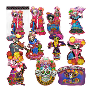Adorno decorativo de 42cm con 3d, diamantina y temática del dia de mu…