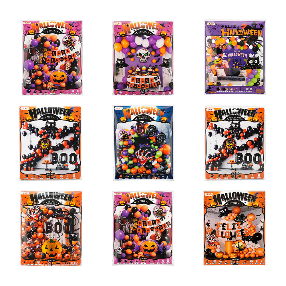Kit decorativo para fiesta de 40 piezas con temática de Halloween, variedad de modelo 
