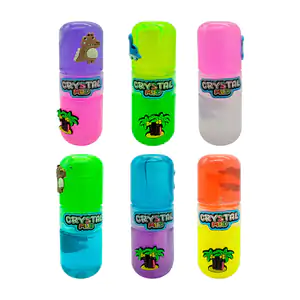 Recipiente de doble bote con slime brilloso y figuras de silicon, var…