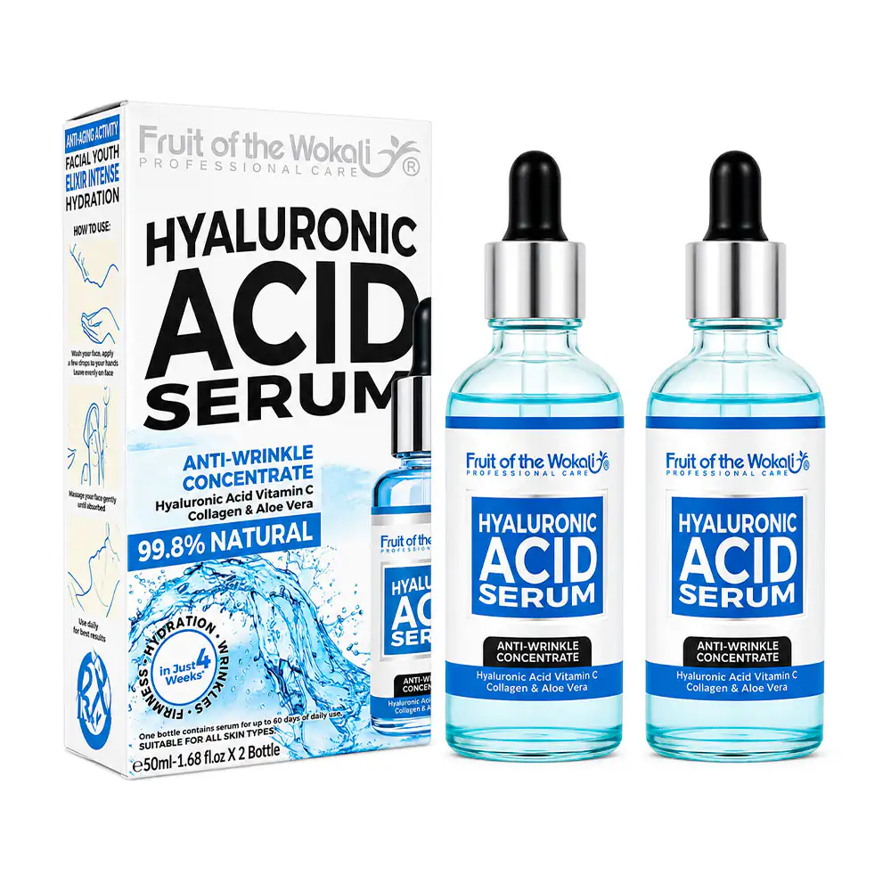 Paquete con 2 serum con ácido hialuronico, vitamina c, colageno y alo…
