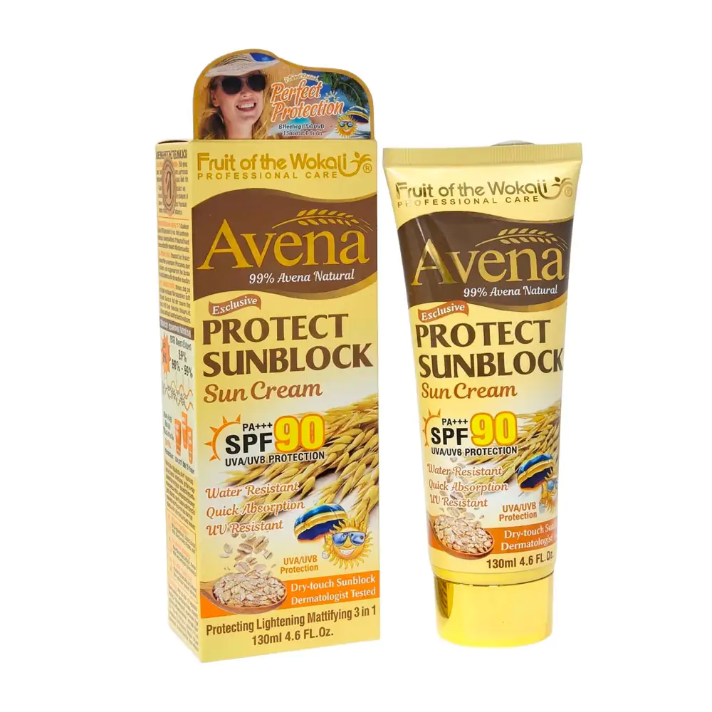 Protector - bloqueador solar 3 en 1 spf90 pa+++ con extracto de avena…