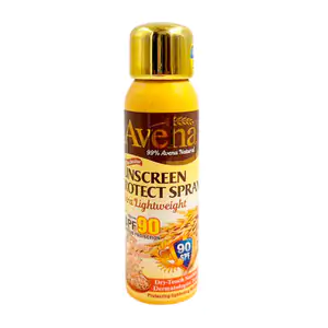 Protector solar en spray con etracto de avena, fps 90 resistente al a…