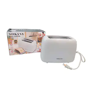 Tostadora con 2 piezas de pan, en color blanco, 700 watts, con tempor…