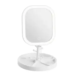 Espejo rectangular para tocador con 3 modos de iluminación y pantalla…