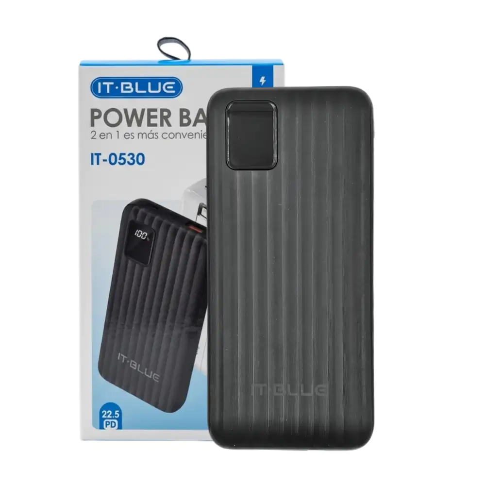 Power bank portatil it-blue 2en1 con capacidad de 10,000 mah carga rá…