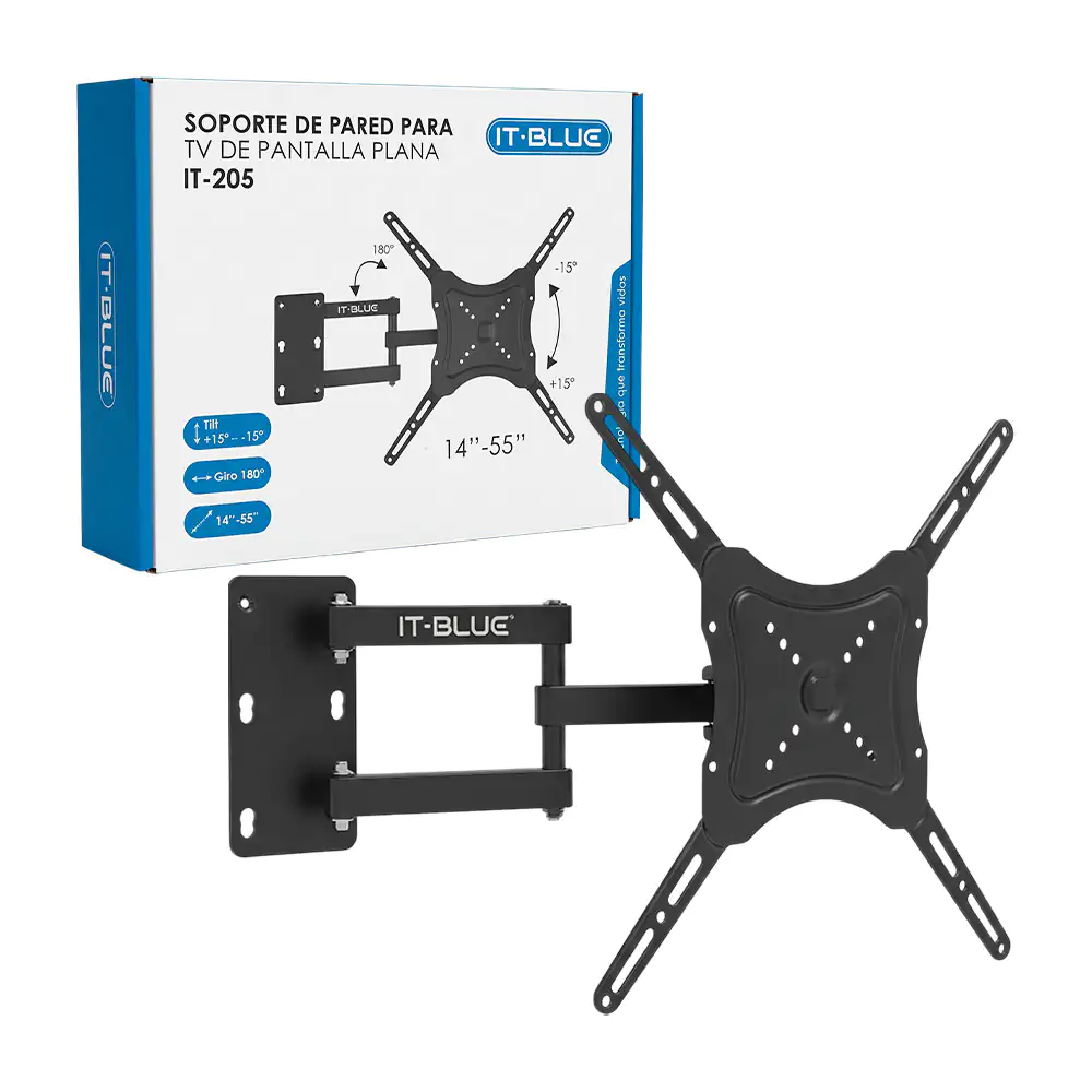 Soporte para pantalla de 14in-55in  con giro 180°, acero inoxidable / it-181