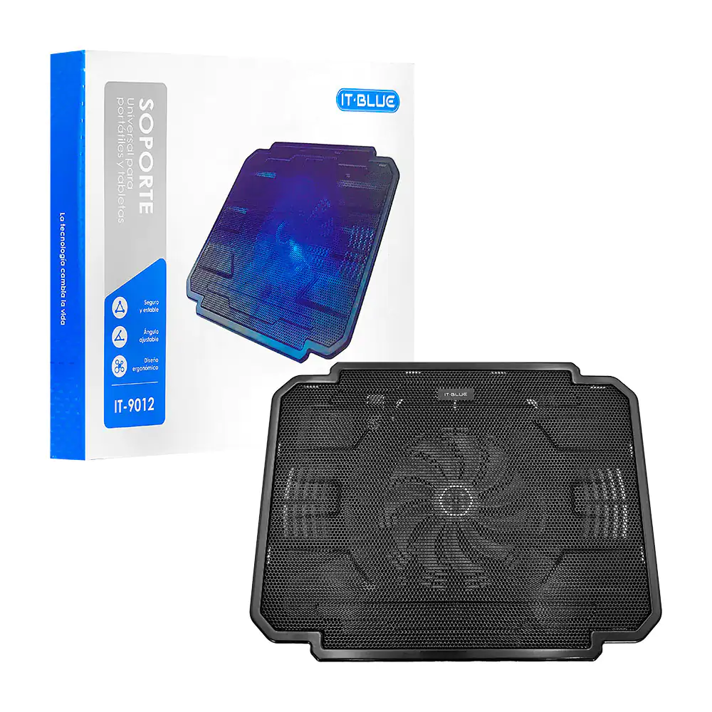 Base enfriadora para laptop 17in, ventilador central con luces led / …