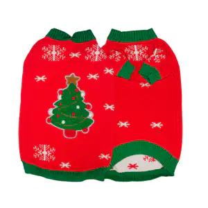 Ropa para mascotas con diseño de árbol navideño, variedad de colores …