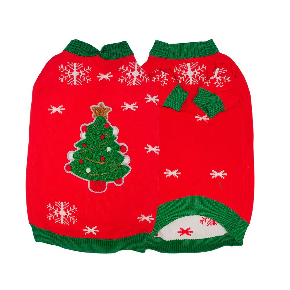 Ropa para mascotas con diseño de árbol navideño, variedad de colores …