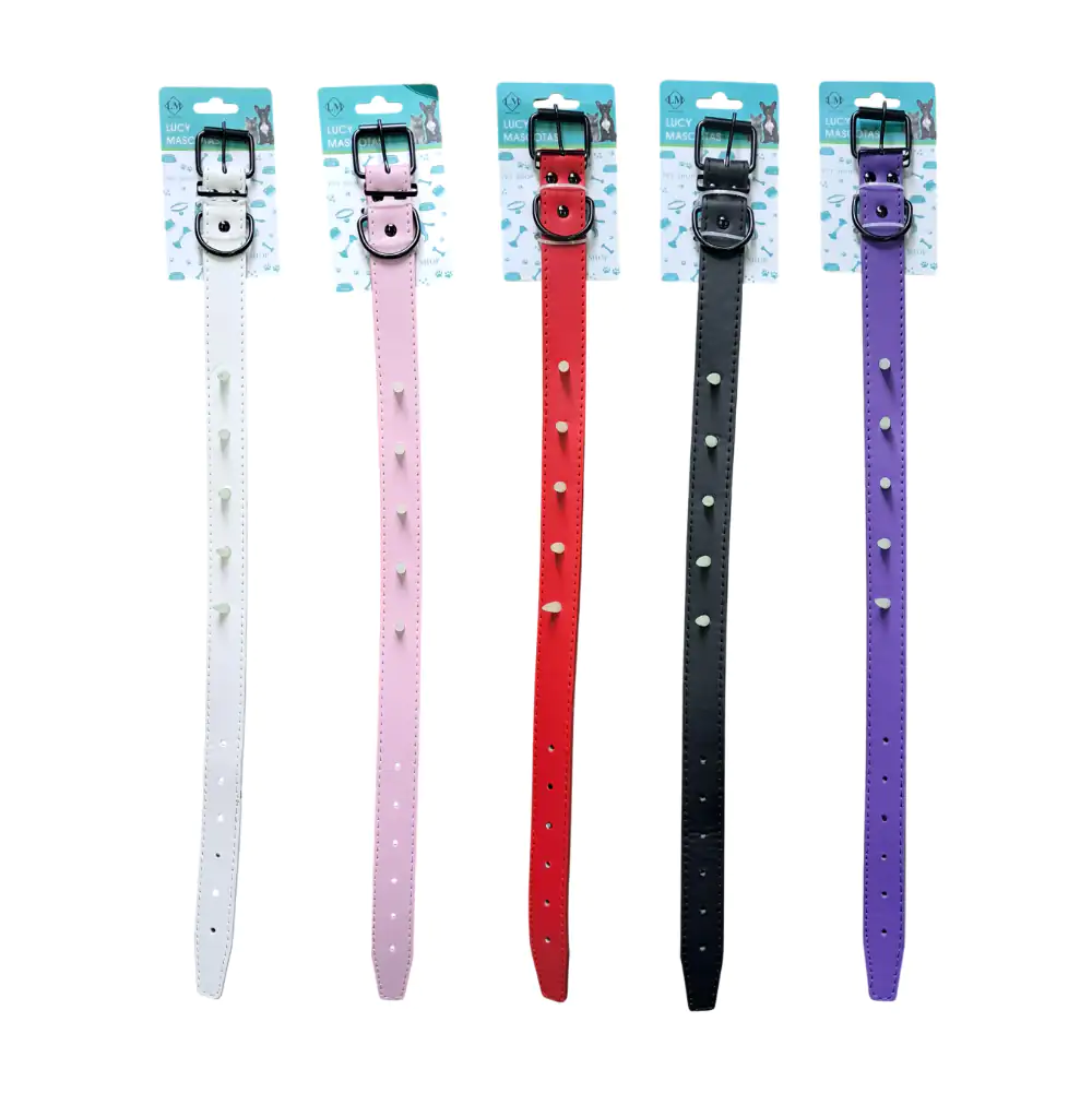 Collar para mascotas tipo piel con picos tipo dragón de 59cm, variedad de colores