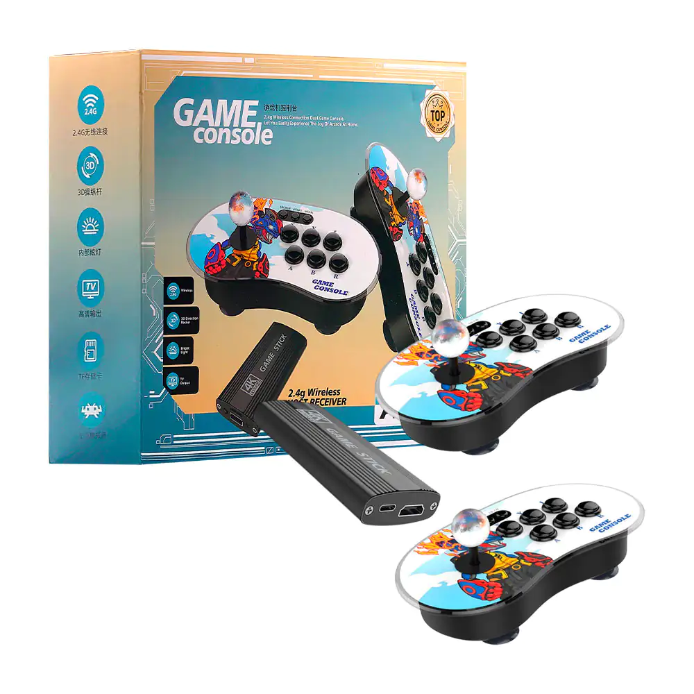 Consola de videojuegos retro inalámbrica a16 con 2 tableros arcade, g…