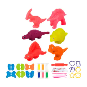 Kit de plastilina moldeable infantil con moldes de dinosaurio + acces…