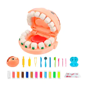 Kit de plastilina infantil con tematica de dentista + accesorio y mol…