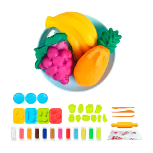 Kit de plastilina infantil con moldes de frutas + accesorios, varieda…