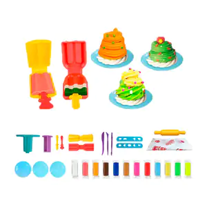 Kit de plastilina infantil con moldes de helados + accesorios, varied…