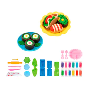 Kit de plastilina infantil con moldes de comida y sushi + accesorios,…