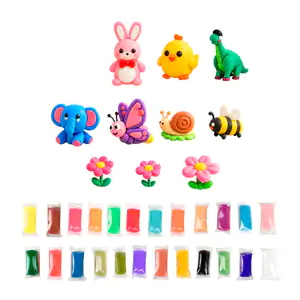 Paquete con 24 barras de plastilina moldeables con base de trigo, var…