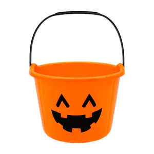 Dulcera tipo canasta con temática de halloween con asa, 19x14cm