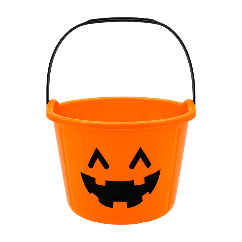 Dulcera tipo canasta con temática de halloween con asa, 19x14cm