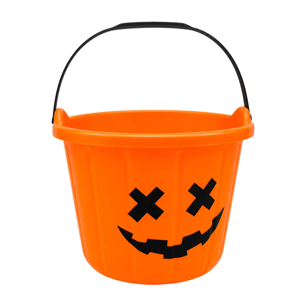 Dulcera tipo canasta con temática de halloween con asa, 22x16cm