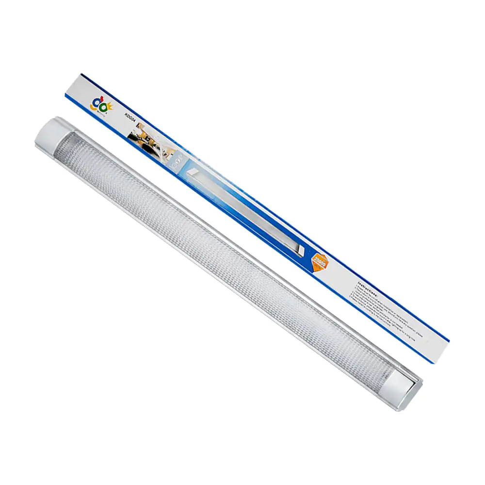 Luminario - regleta rectangular led de plástico con relieve konning d…