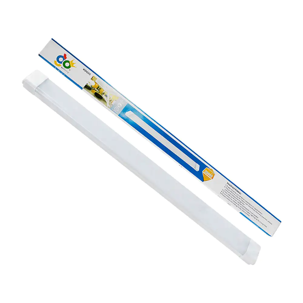 Luminario - regleta rectangular led de plástico con relieve konning d…