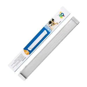 Luminario - regleta rectangular led de plástico konning con relieve y…