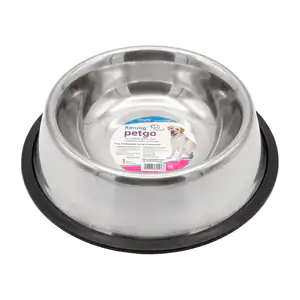 Mini plato metálico de acero inoxidable para mascota, konning, 15.5cm
