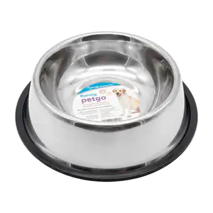 1pza Plato metálico mediano konning de acero inoxidable para mascotas…