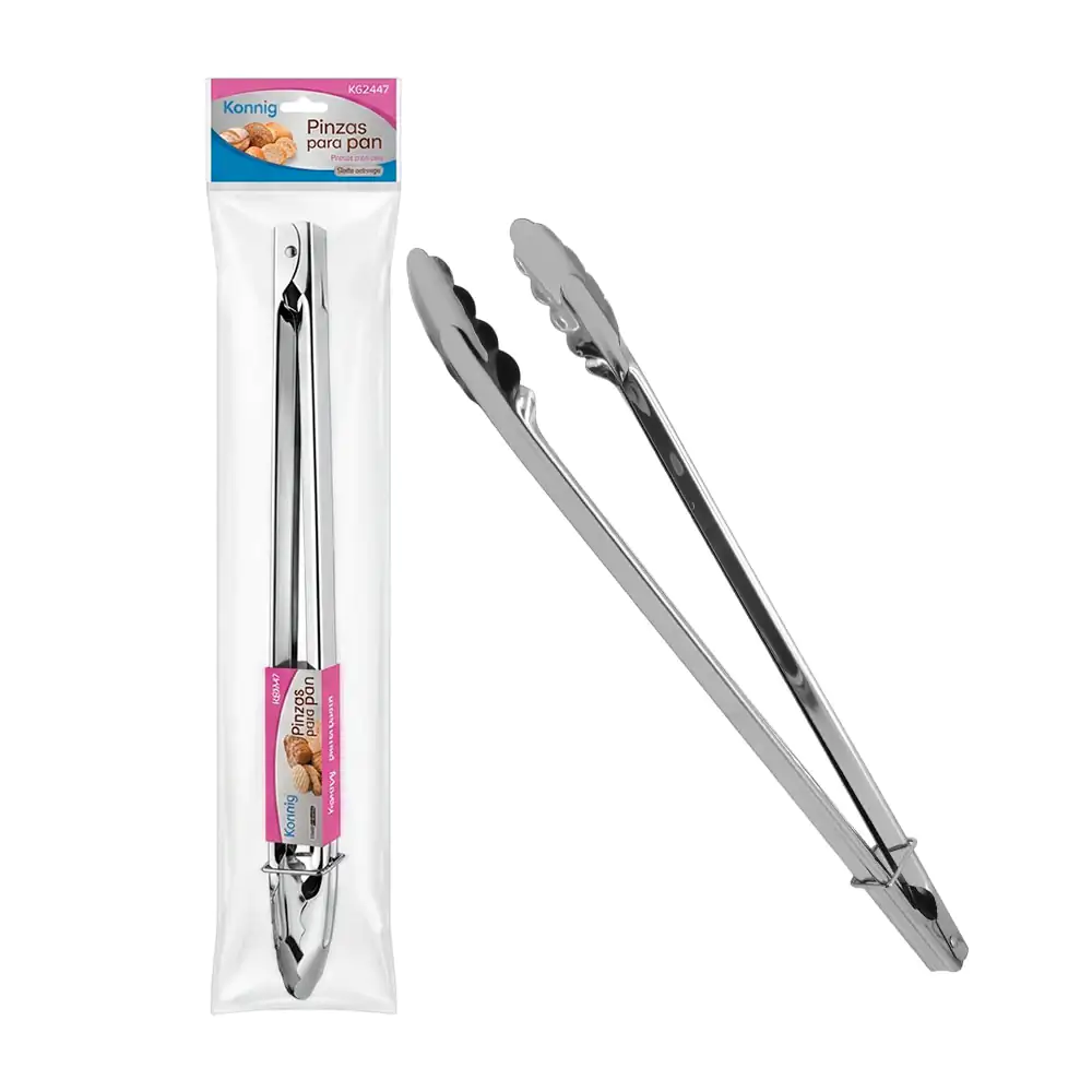 1pza Pinzas metálicas grande para pan konning de 40cm 