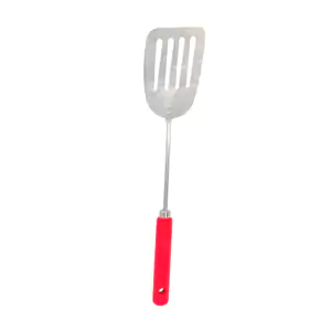 Espátula grande de metal de 37cm con mango de madera / kc2540