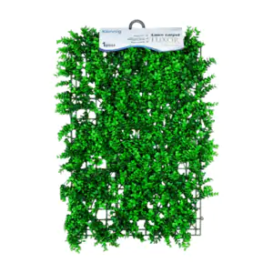 Follaje decorativo de plástico tipo pasto, hojas con plantas, 60x40 c…