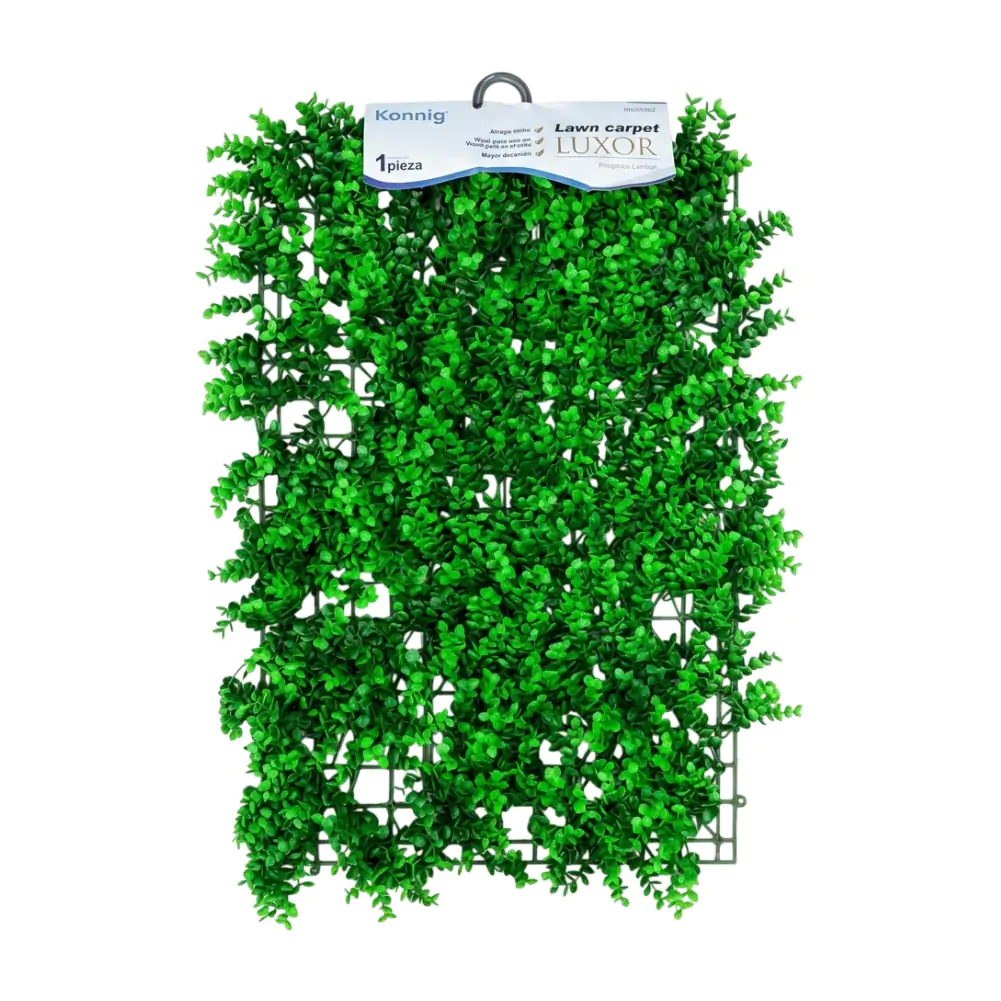 Follaje decorativo de plástico tipo pasto, hojas con plantas, 60x40 c…