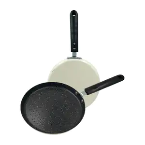 Sartén antiadherente tipo crepero konnig 18cm, mango ergonómico / kjg…
