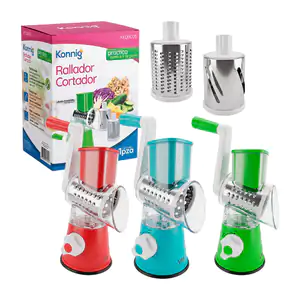 Rallador - cortador konning tipo con 3 cilindros intercambiables, var…