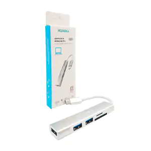 Adaptador de interfaz múltiple moreka, usb-c de 5 puertos, lector de …